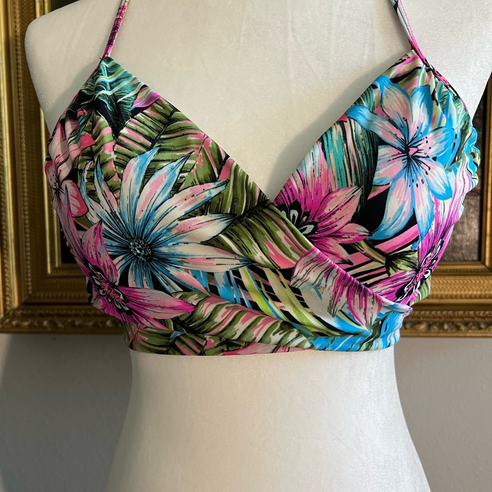 Floral Tropical Bikini Top